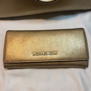 Gold Michael Kors Wallet